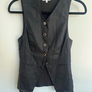 Reformation Charcoal Gray Vest